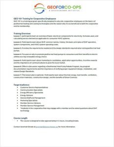 GEO 101 Training Course Image