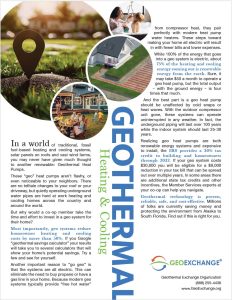Geothermal Heating & Cooling Flier