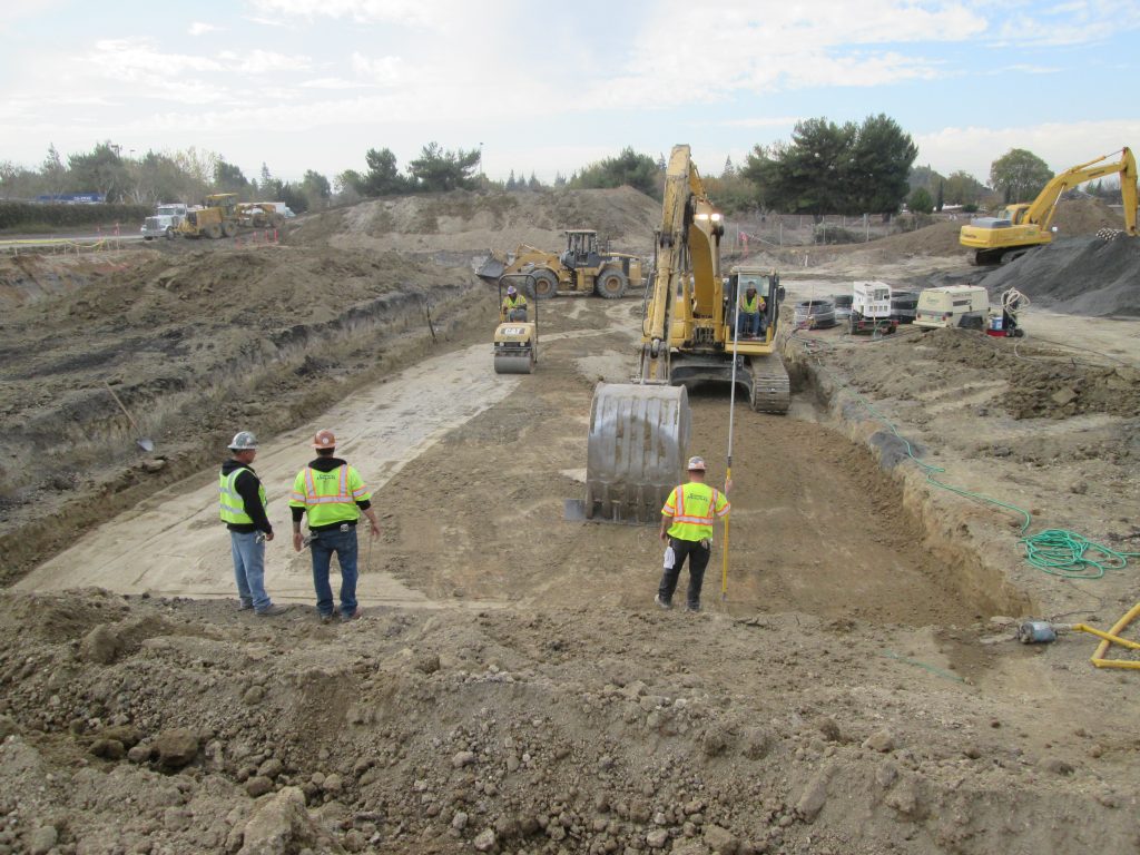 Slinky Loop Excavation Grading and Compaction