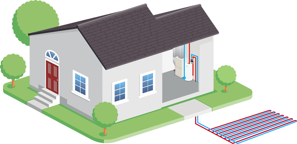 Horizontal Loop House Illustration